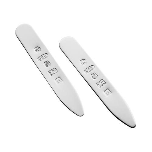 Carrs Sterling Silver Collar Stiffeners 